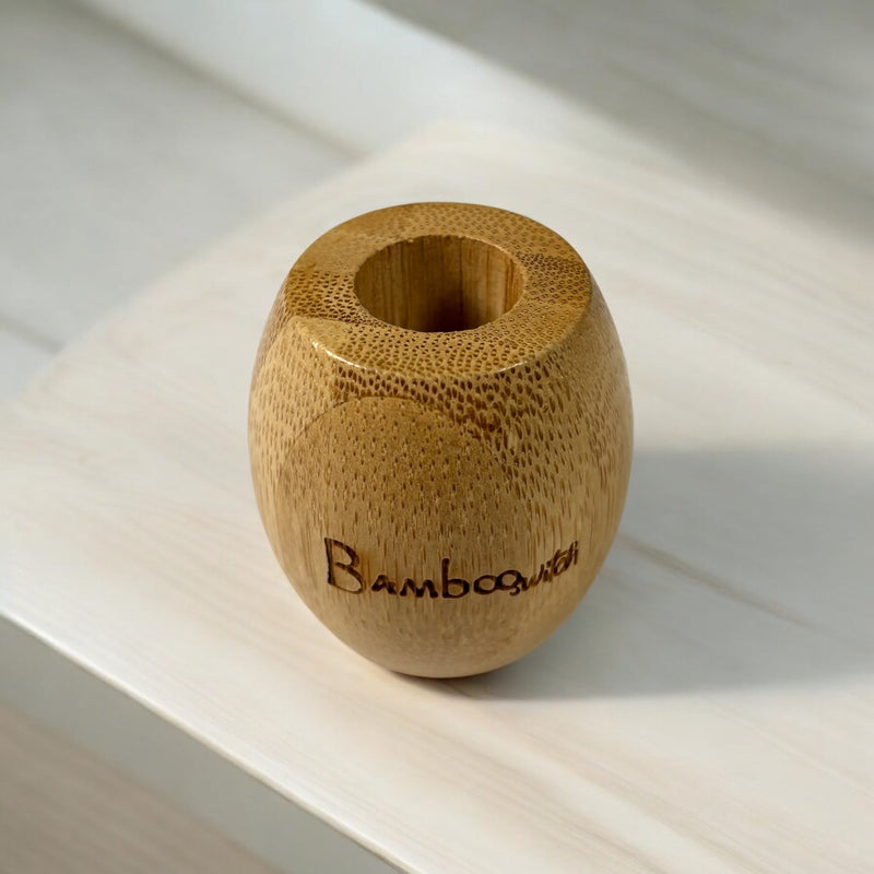 Bamboo Toothbrush Stand