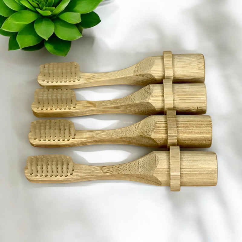 Bamboo Travel Toothbrush With Natural Bristles