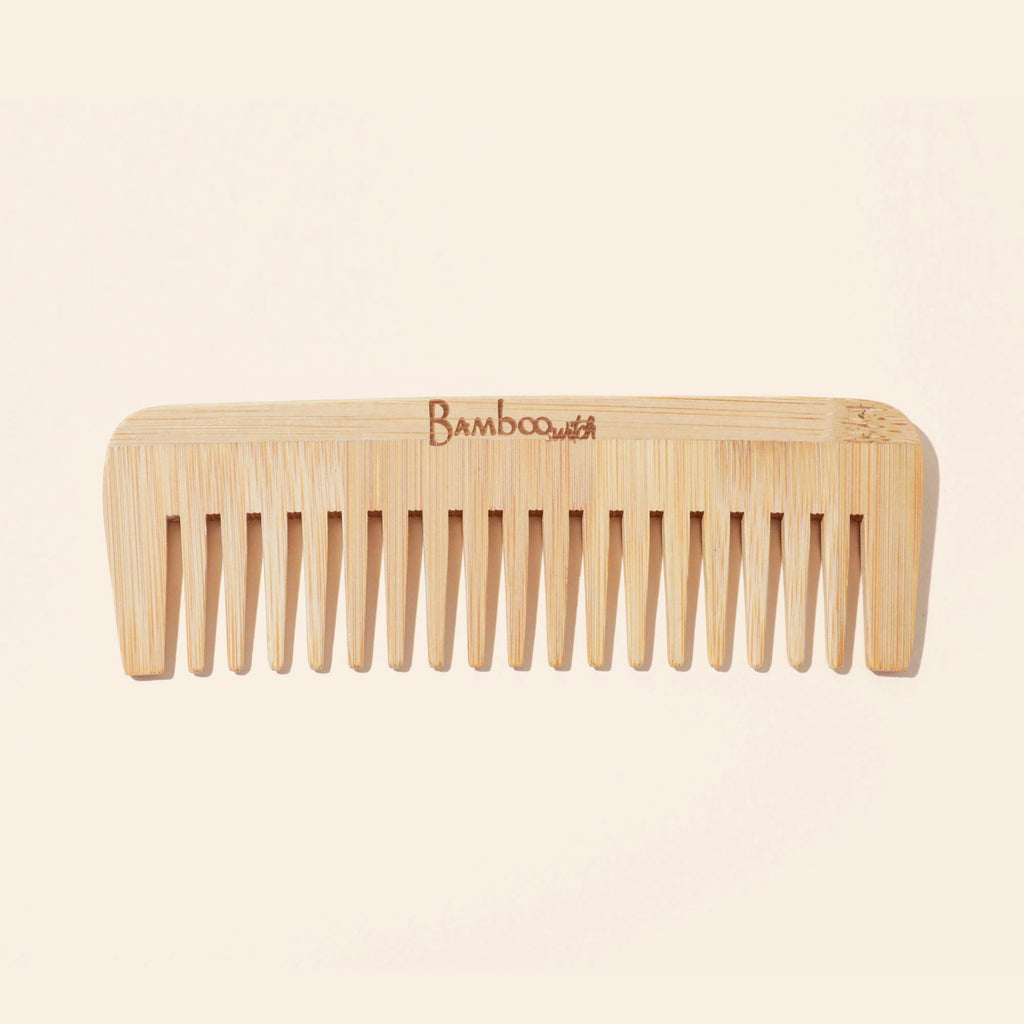 Bamboo Wide Tooth Comb | Flat Tips