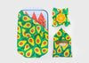 Beeswax Food Wrap – Avocado Print | Reusable Organic Beeswax Wraps for Food Storage (Small, Medium & Large)