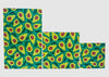 Beeswax Food Wrap – Avocado Print | Reusable Organic Beeswax Wraps for Food Storage (Small, Medium & Large)