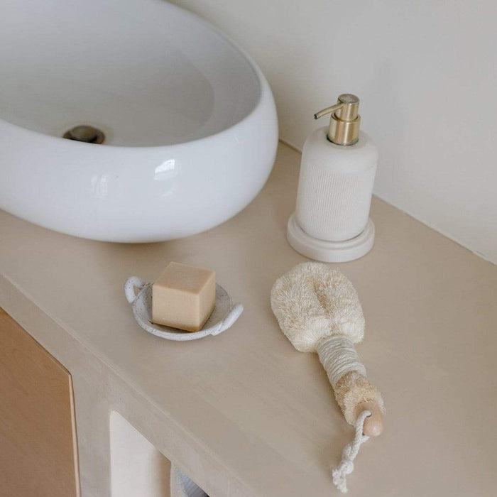 Dry Body Brush – Plant-Based Sisal Bristles & Wooden Handle | Plastic-Free, Vegan & Compostable Exfoliating Body Tool