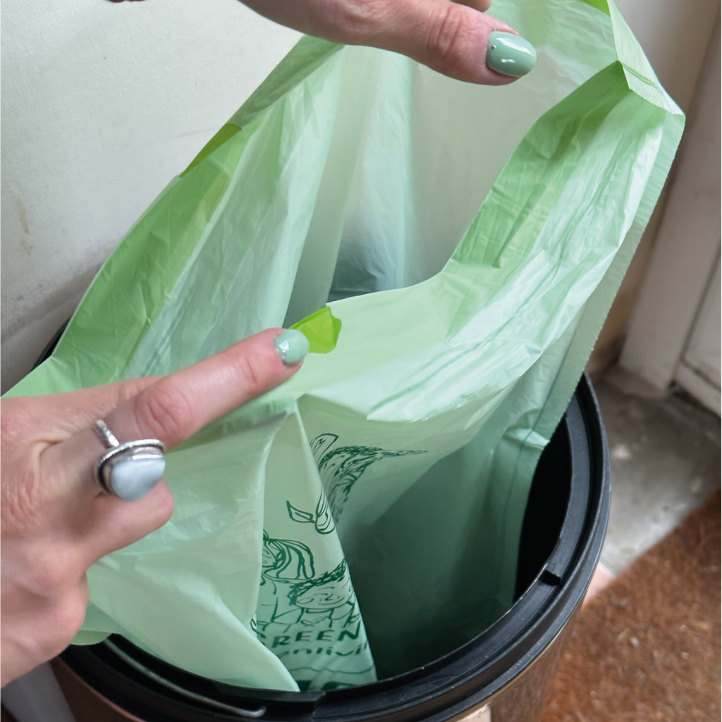 Compostable Drawstring Bin Bags | 10.5 Gallons (25 bags)