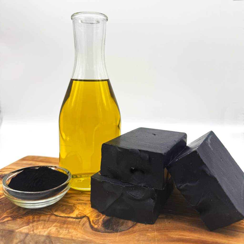 100% Olive Oil Soap - Charcoal -  Handmade, Palm Oil Free, Gentle on Skin