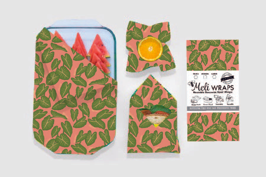 Beeswax Food Wrap – Kalo Print | Reusable Eco-Friendly Food Storage