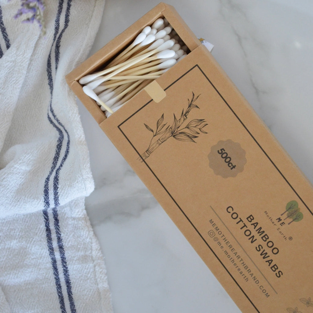 Bamboo Cotton Swabs 500ct