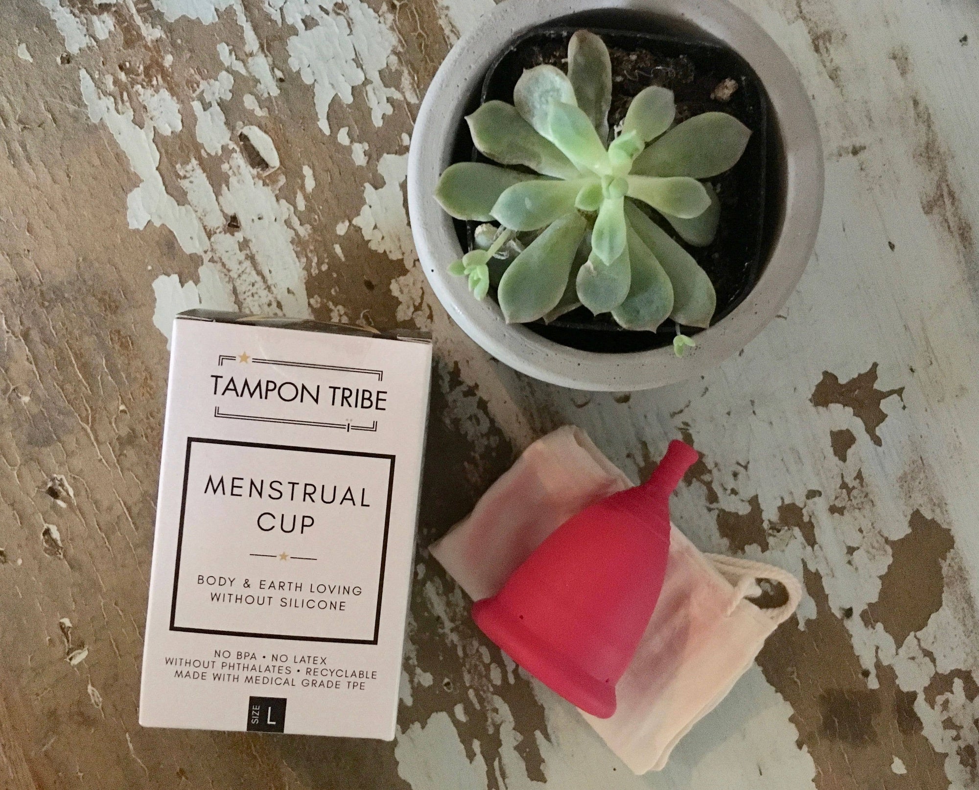 Menstrual Cup – Medium | Silicone-Free Reusable Period Cup | 12-Hour Protection