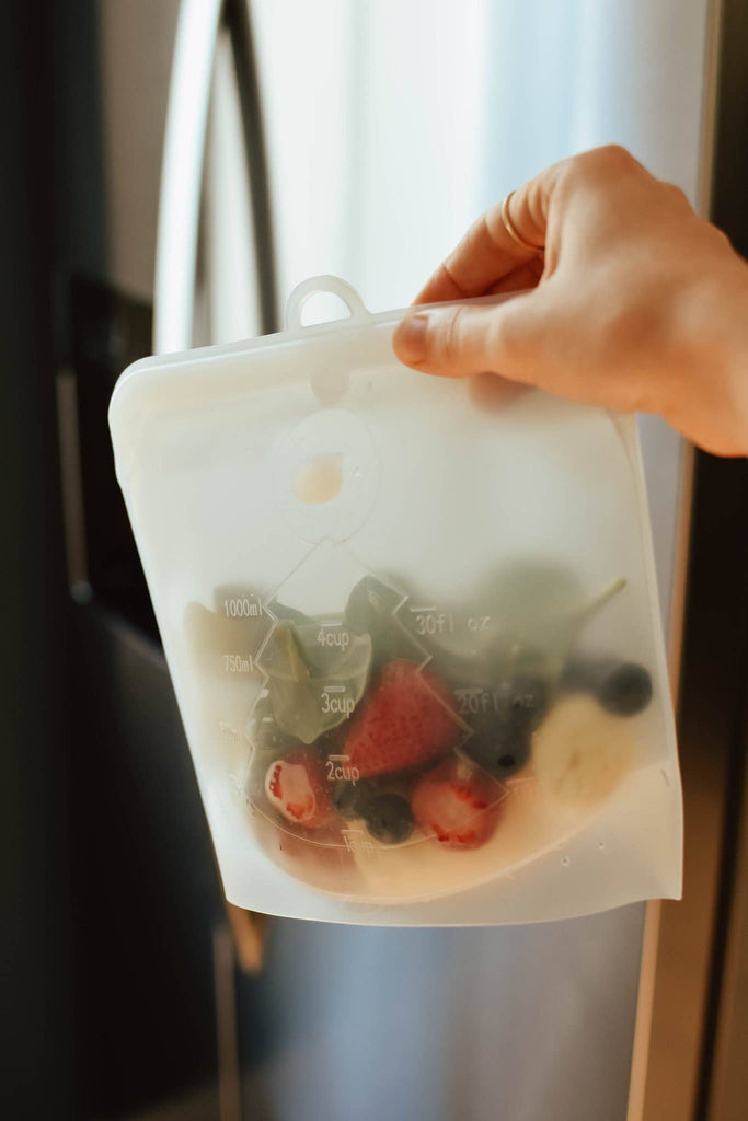 Turquoise Silicone Snap Close Bag – Medium | Reusable Food Storage | Zero-Waste Alternative