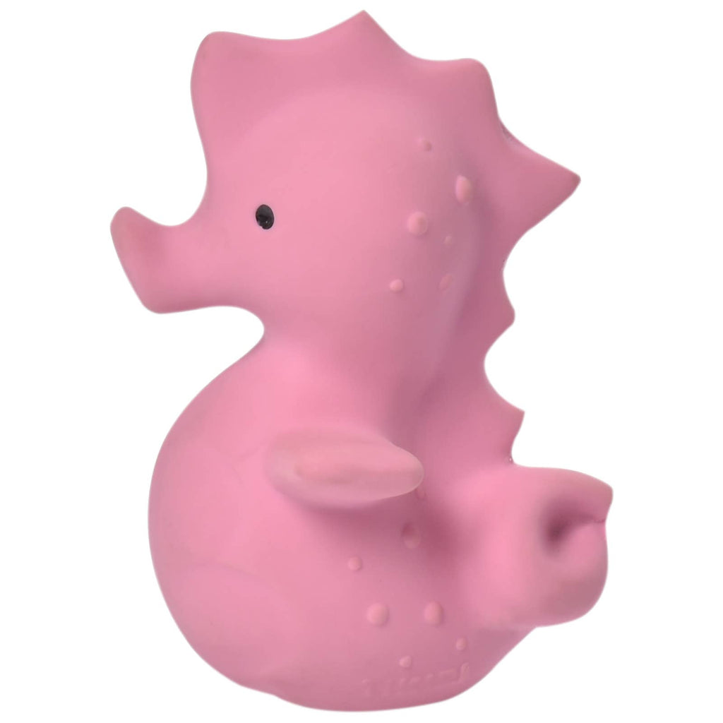 Organic Rubber Seahorse Rattle, Teether & Bath Toy