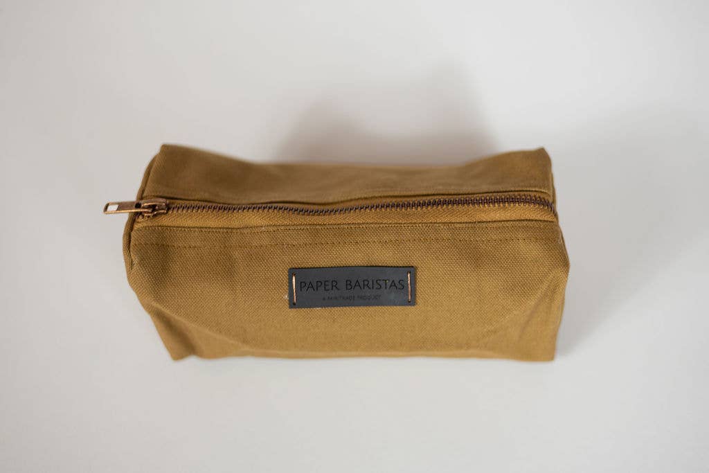 Recycled Canvas Pencil Bag | Leak-Proof, Washable &amp; Eco-Friendly