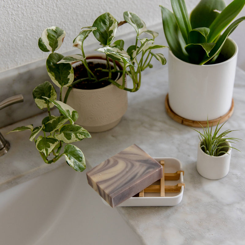 Earth Ahead - Biodegradable Soap Dish Tray - White
