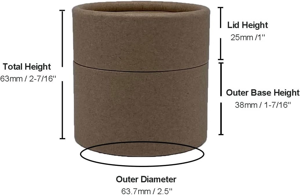 Eco-Friendly 4 oz Kraft Paper Jars | Plastic-Free Packaging