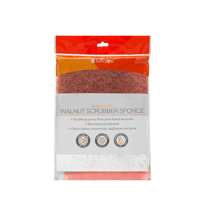 Full Circle Home - In A Nutshell Scrubber Sponge (2pk)