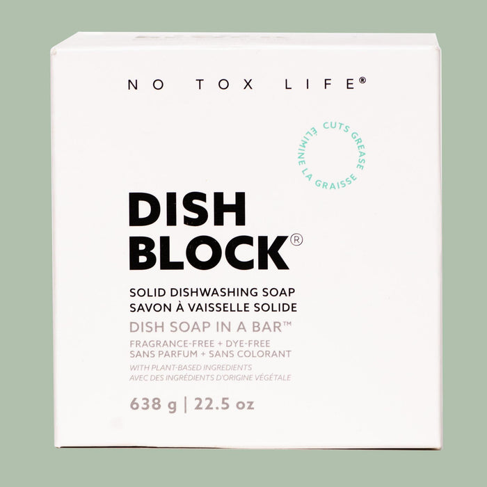 DISH BLOCK® Solid Dish Soap - Huge Bar (22.5 oz | 638g)