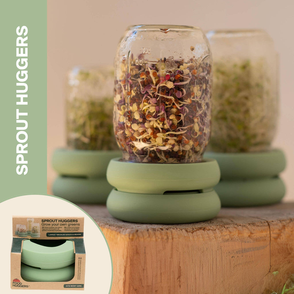Reusable Silicone Sprouting Lids | Mason Jar Sprout Kit
