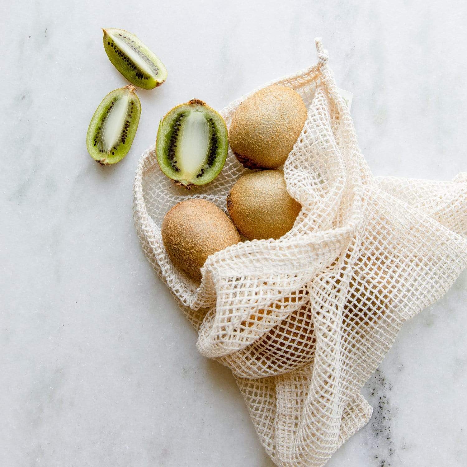 Mesh Produce Bag – Organic Cotton Net Bags for Fruits &amp; Veggies | Reusable, Plastic-Free &amp; Grocery Essential