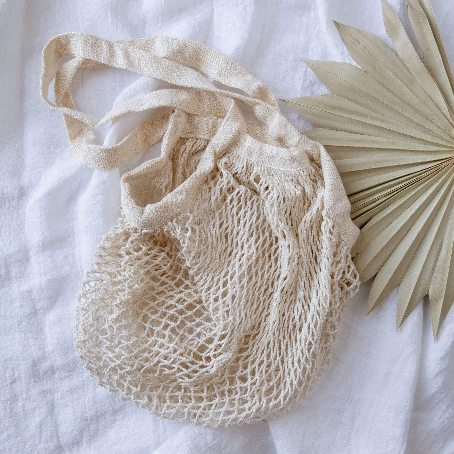 Organic Cotton String Bag – Reusable Mesh Tote | Plastic-Free &amp; GOTS Certified