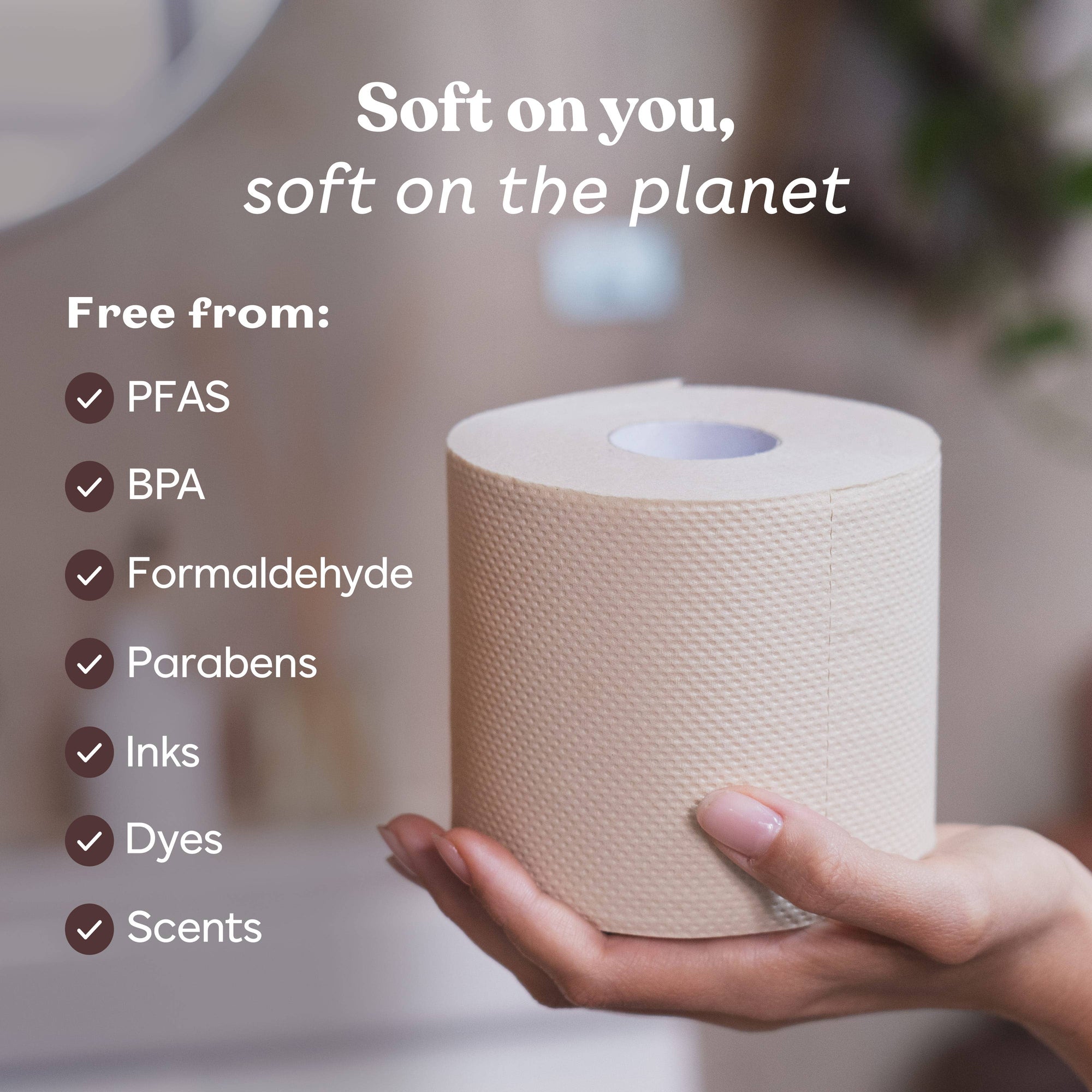 Betterway - Single-Wrapped Bamboo TP - 36-pack | White &amp; Natural Brown