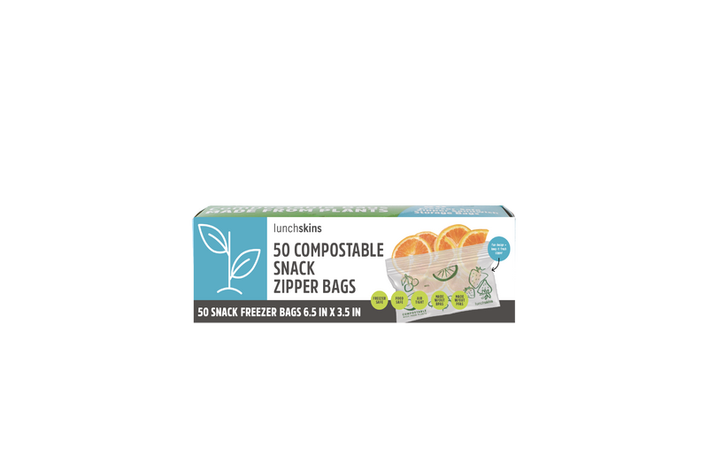 Ziptop Compostable Freezer-Safe Snack Storage Bags