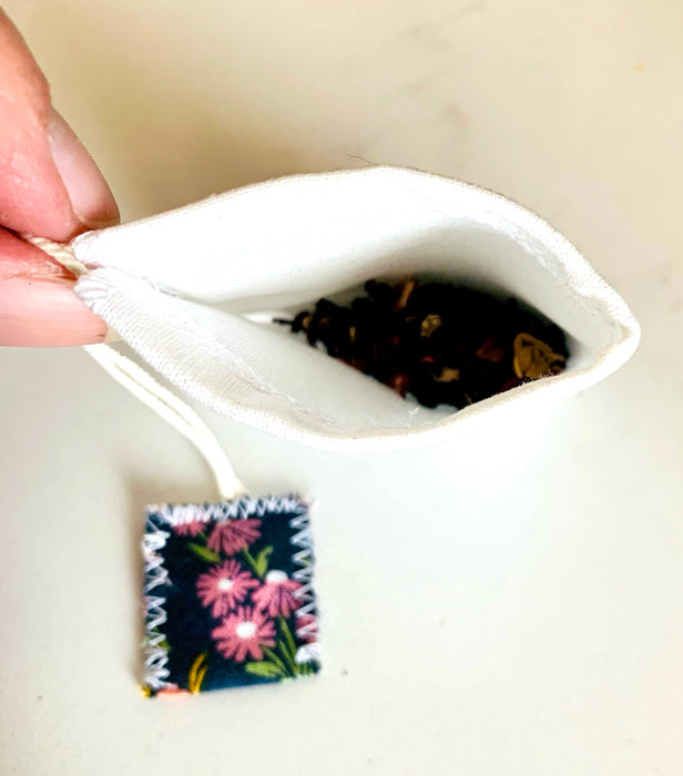 Reusable Tea Bags – Eco-Friendly Hemp & Cotton Filters
