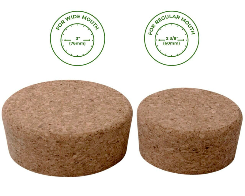 Cork Lid / Stopper for Mason Jars 4 Pack