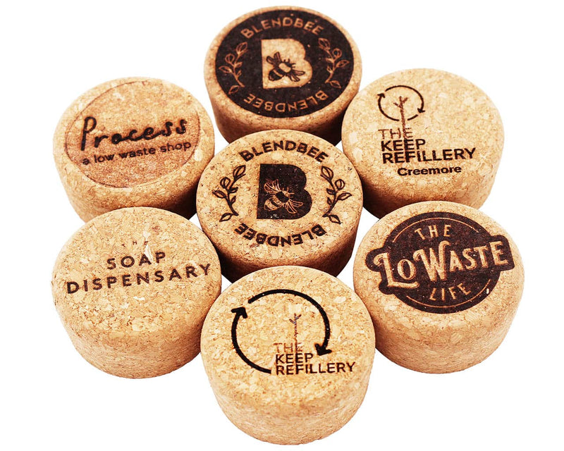Custom Engraved Cork Lids / Stoppers for Mason Jars