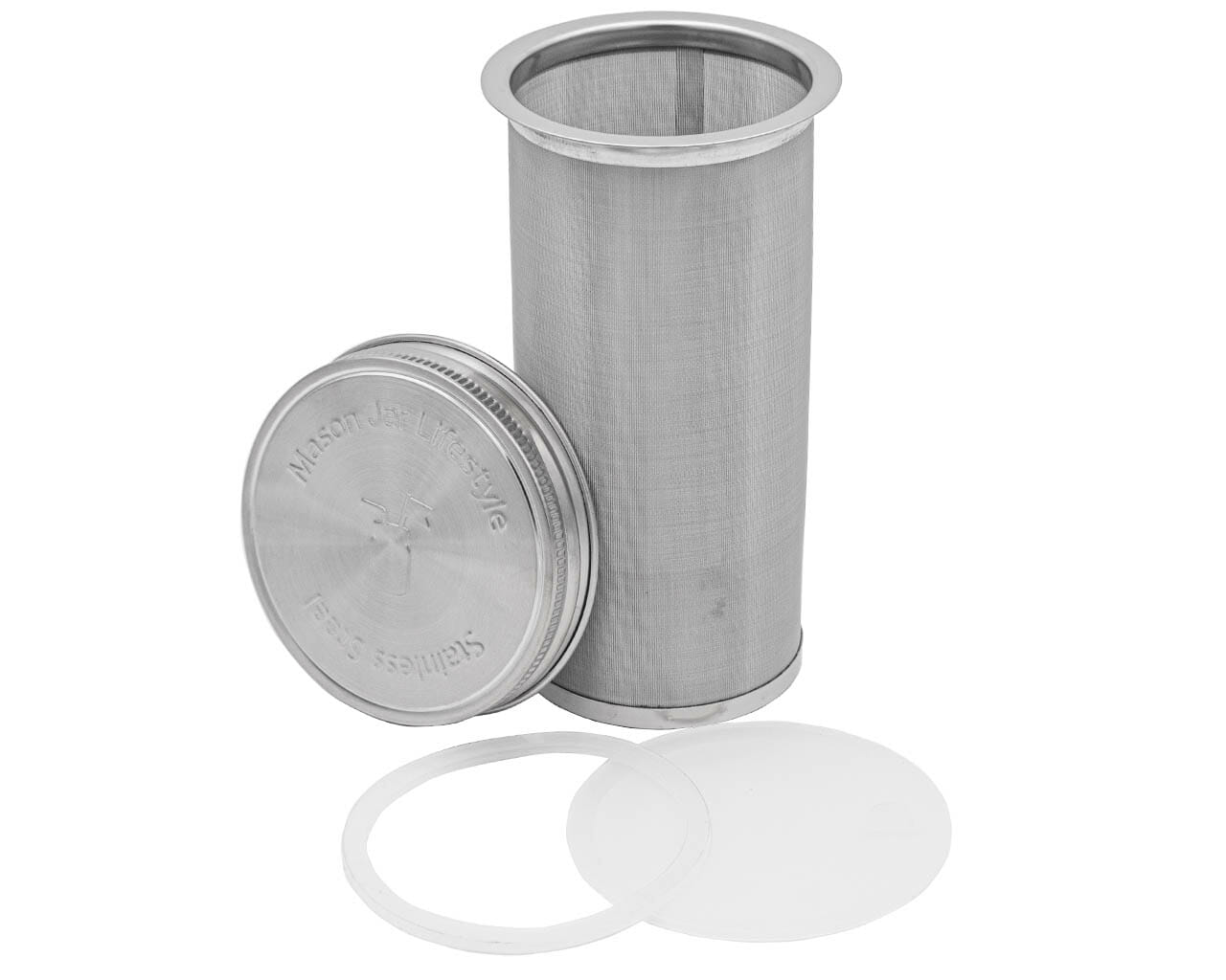 Cold Brew Coffee &amp; Tea Maker Stainless Steel Filter With Lid for Mason Jars