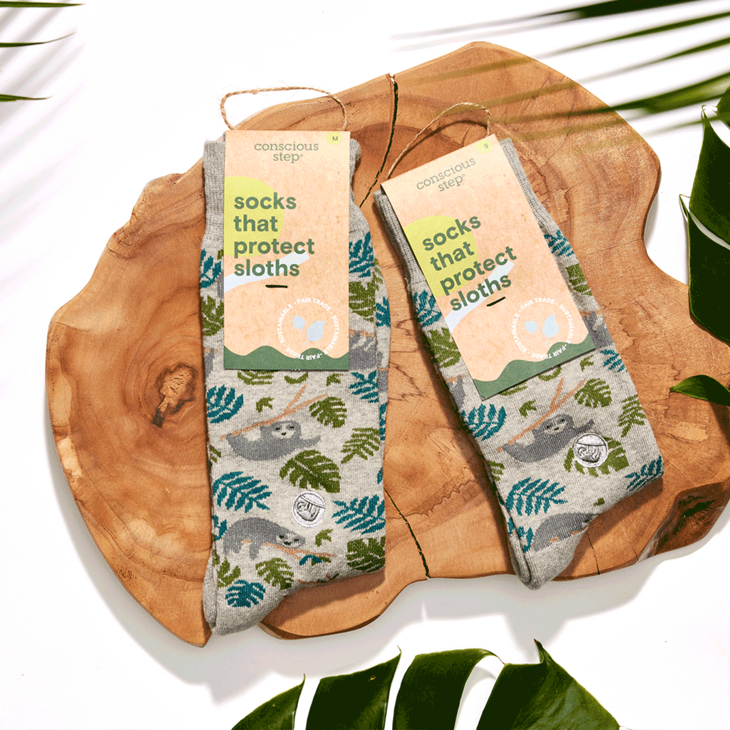 Socks that Protect Sloths - Crew Length