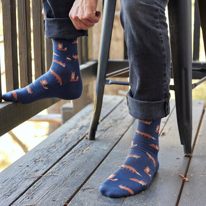 Socks that Protect Foxes - Crew Length