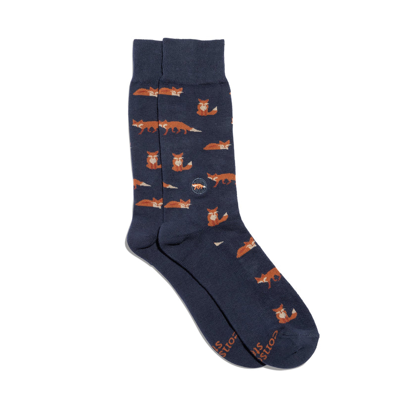 Socks that Protect Foxes - Crew Length