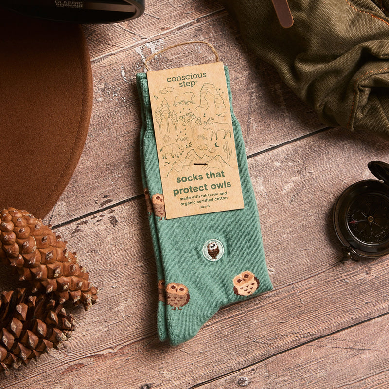 Socks that Protect Owls - Crew Length