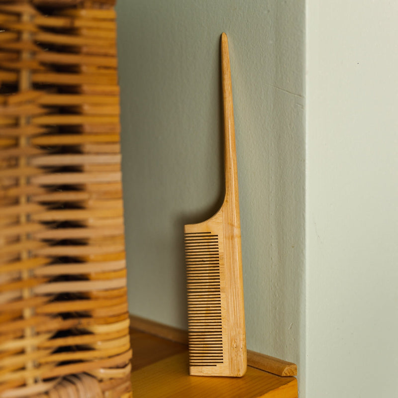Bamboo Styling Rat Tail Comb