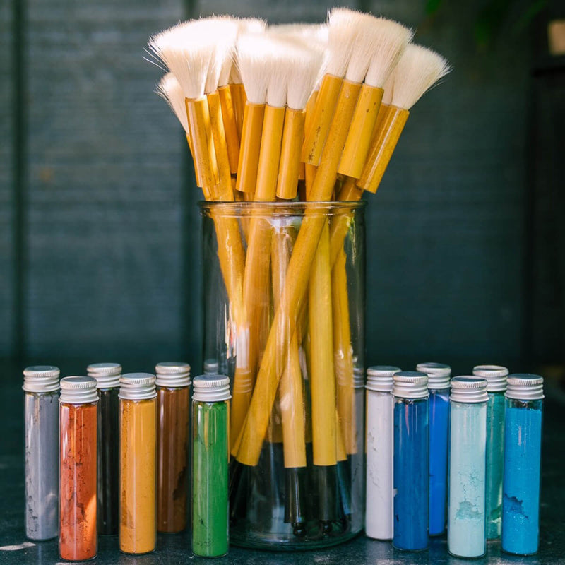 Bamboo Paint Brush – Japanese-Inspired Natural Wool Bristles | Eco-Friendly Art Tool
