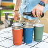 Stainless Steel Pint Cups – 4 Pack