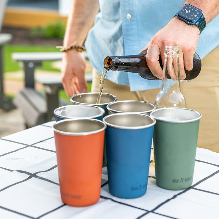 Stainless Steel Pint Cups – 4 Pack