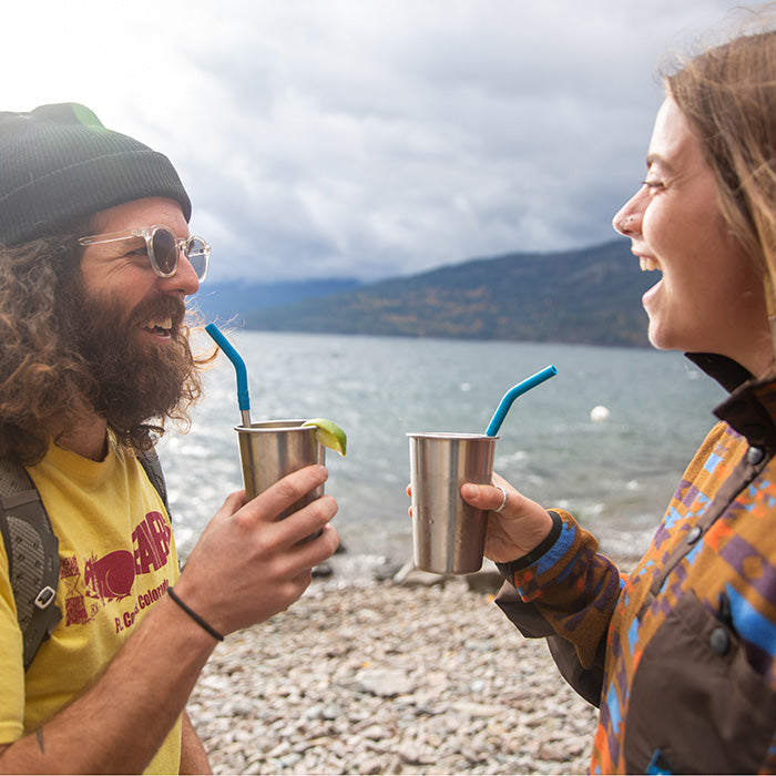 Reusable Stainless Steel Straw Set – 6-Pack