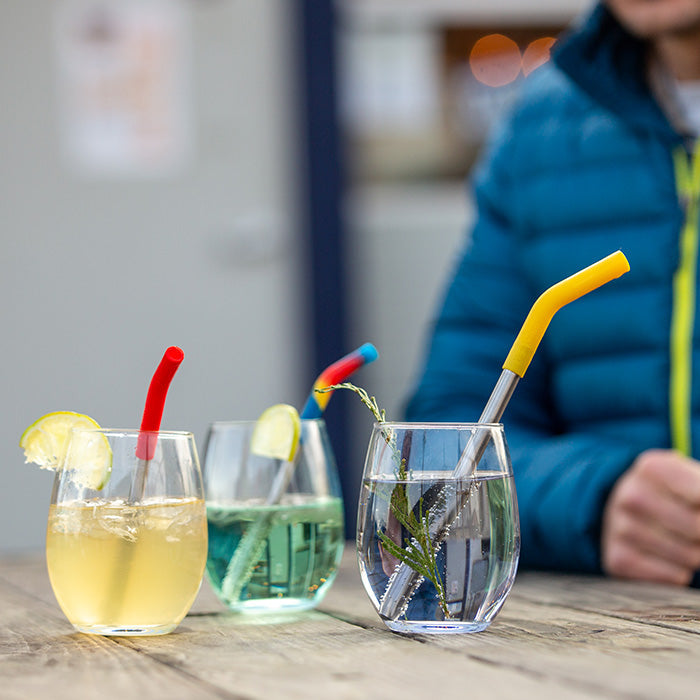 Reusable Stainless Steel Straw Set – 6-Pack
