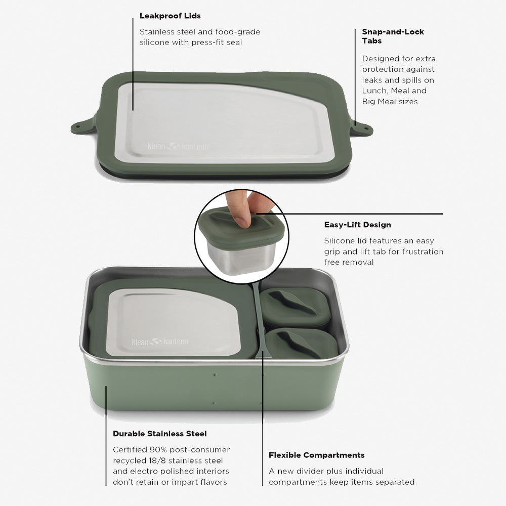 Eco-Friendly Leakproof Stainless Steel Lunch Container | 23oz