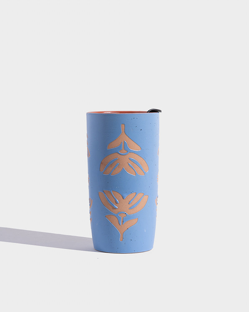 Stoneware Insulated Travel Mug – 10 oz. Ceramic Comfort