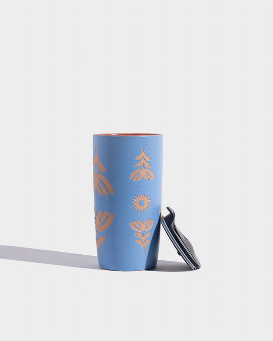 Stoneware Insulated Travel Mug – 10 oz. Ceramic Comfort