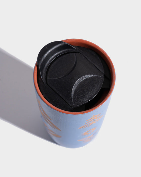 Stoneware Insulated Travel Mug – 10 oz. Ceramic Comfort
