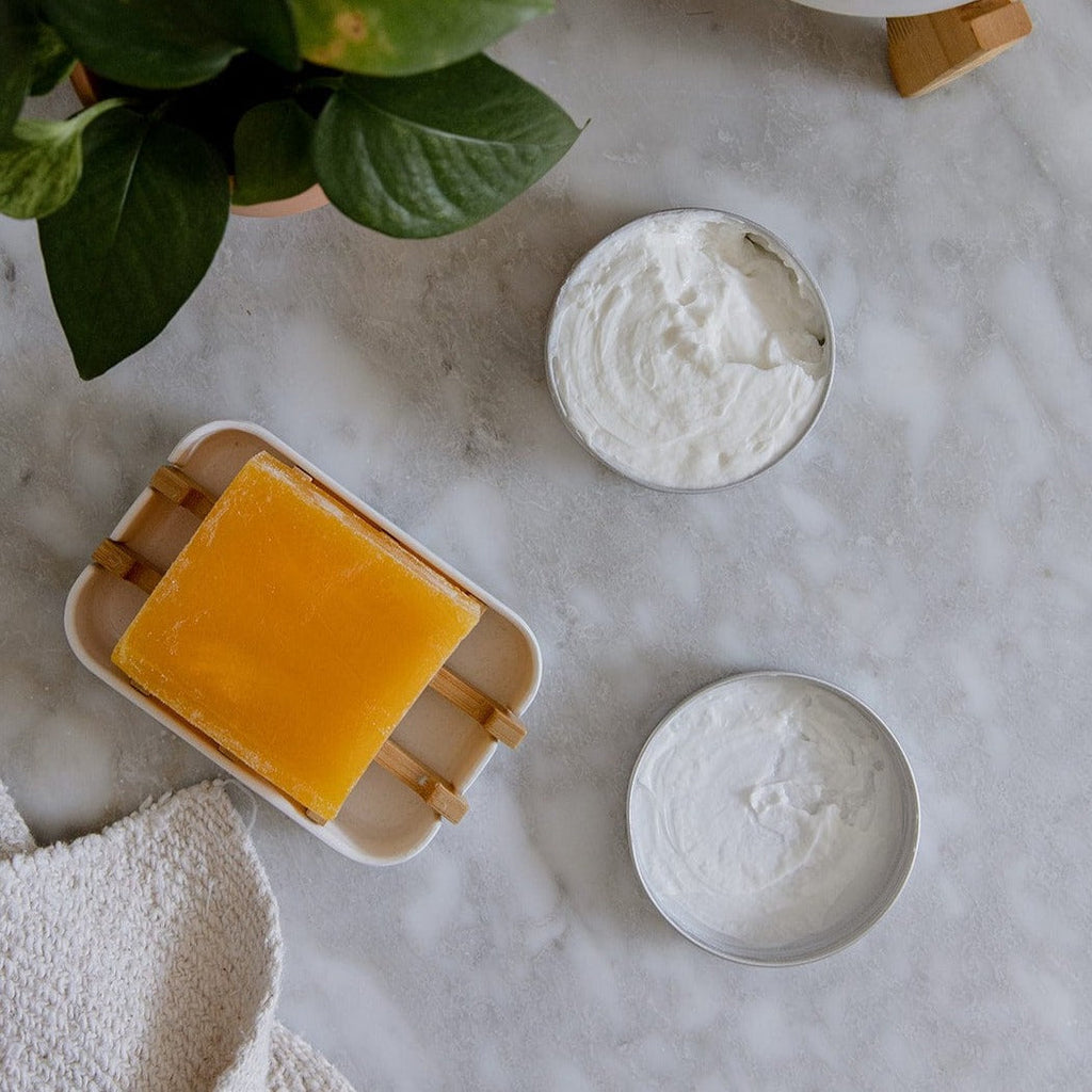 Body Butter – Deeply Nourishing & Moisturizing | 4oz Plastic-Free Lotion Tin (Sunshine or Driftwood)