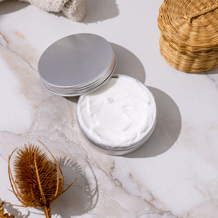 Body Butter – Deeply Nourishing & Moisturizing | 4oz Plastic-Free Lotion Tin (Sunshine or Driftwood)