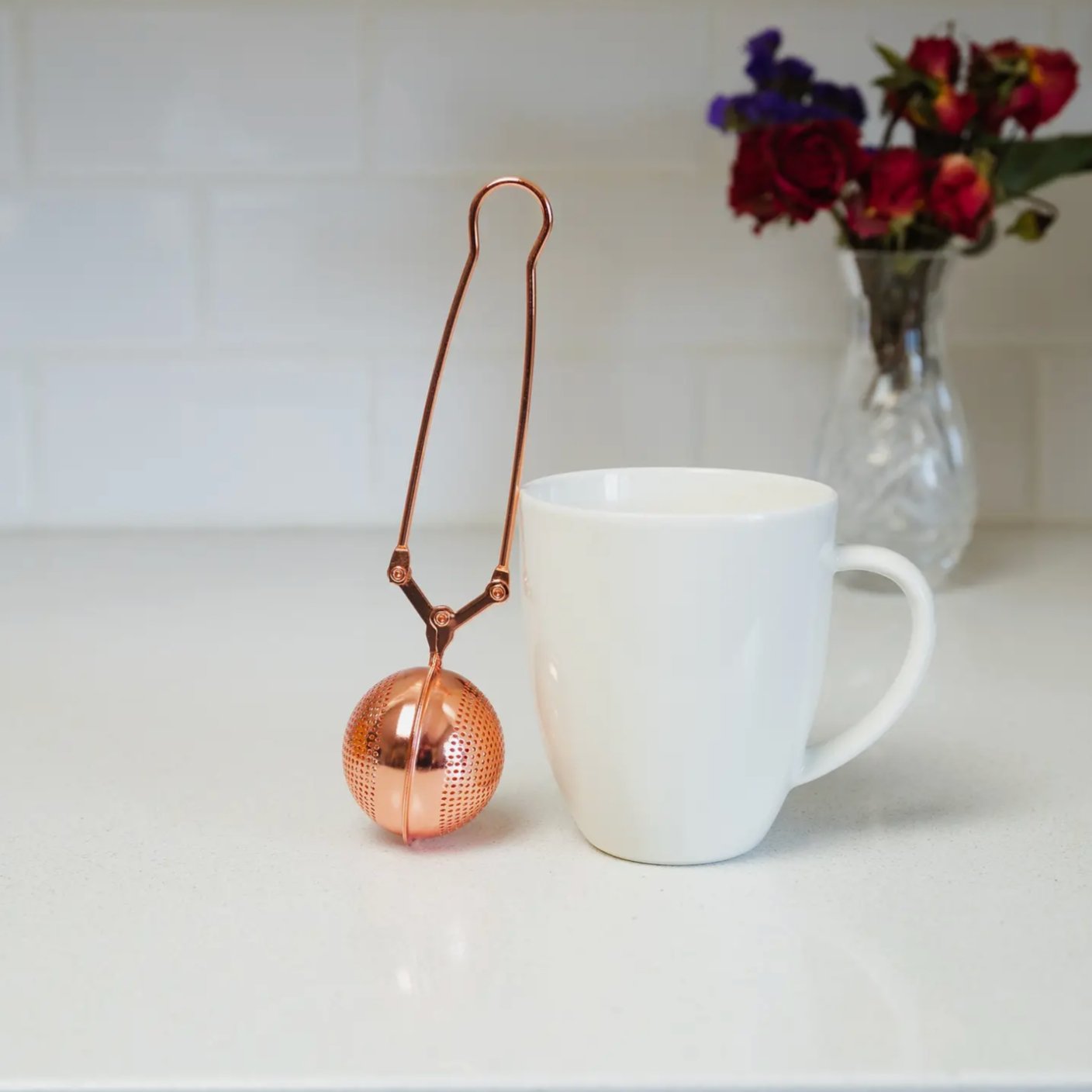 Bamboo Switch Tea Strainer - Thumbnail 2