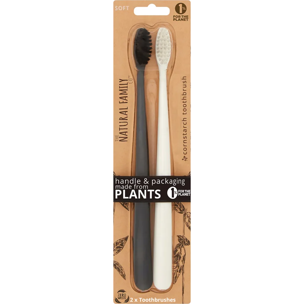 Bio-degradable Toothbrush 2 Pack