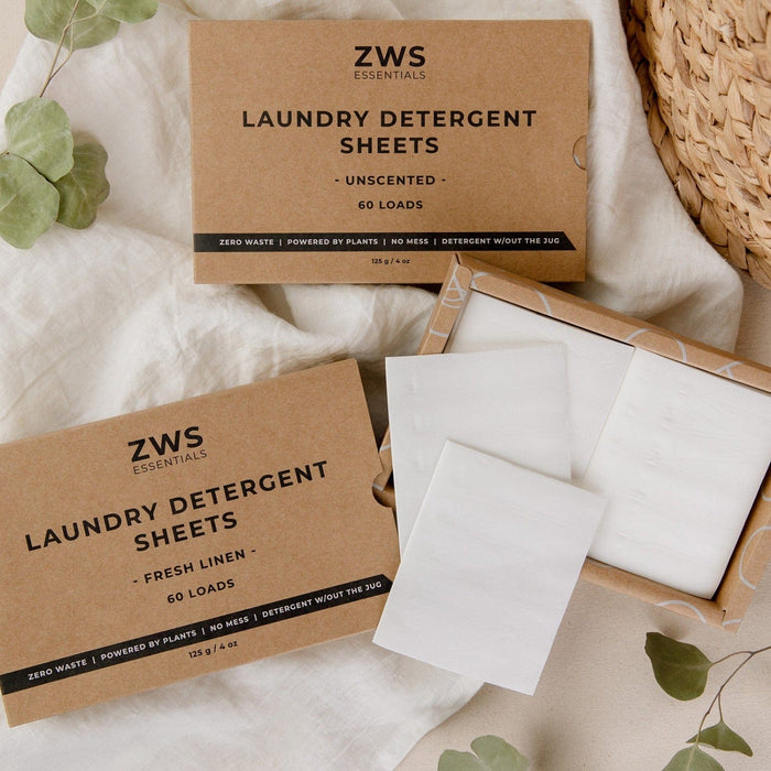 Laundry Detergent Sheets – Plastic-Free & Plant-Based | 60 Loads, Vegan & Hypoallergenic Laundry Strips