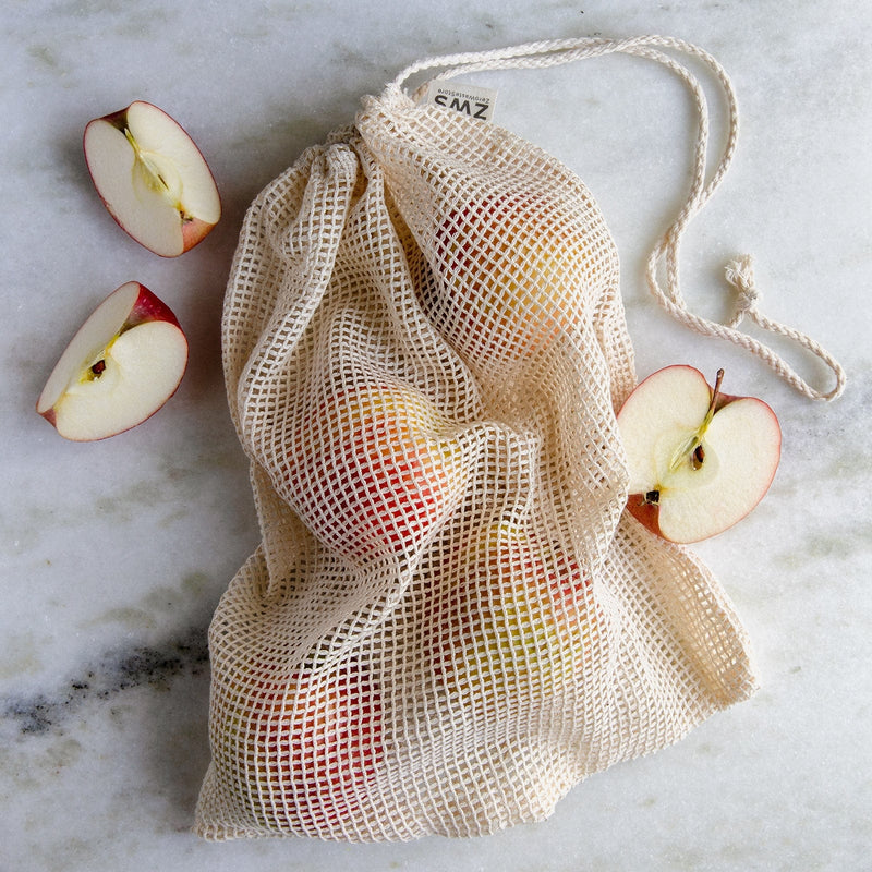Mesh Produce Bag – Organic Cotton Net Bags for Fruits & Veggies | Reusable, Plastic-Free & Grocery Essential