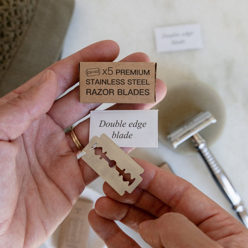Razor Replacement Blades – Plastic-Free, Rust-Free, Universal Fit | Sustainable Shaving