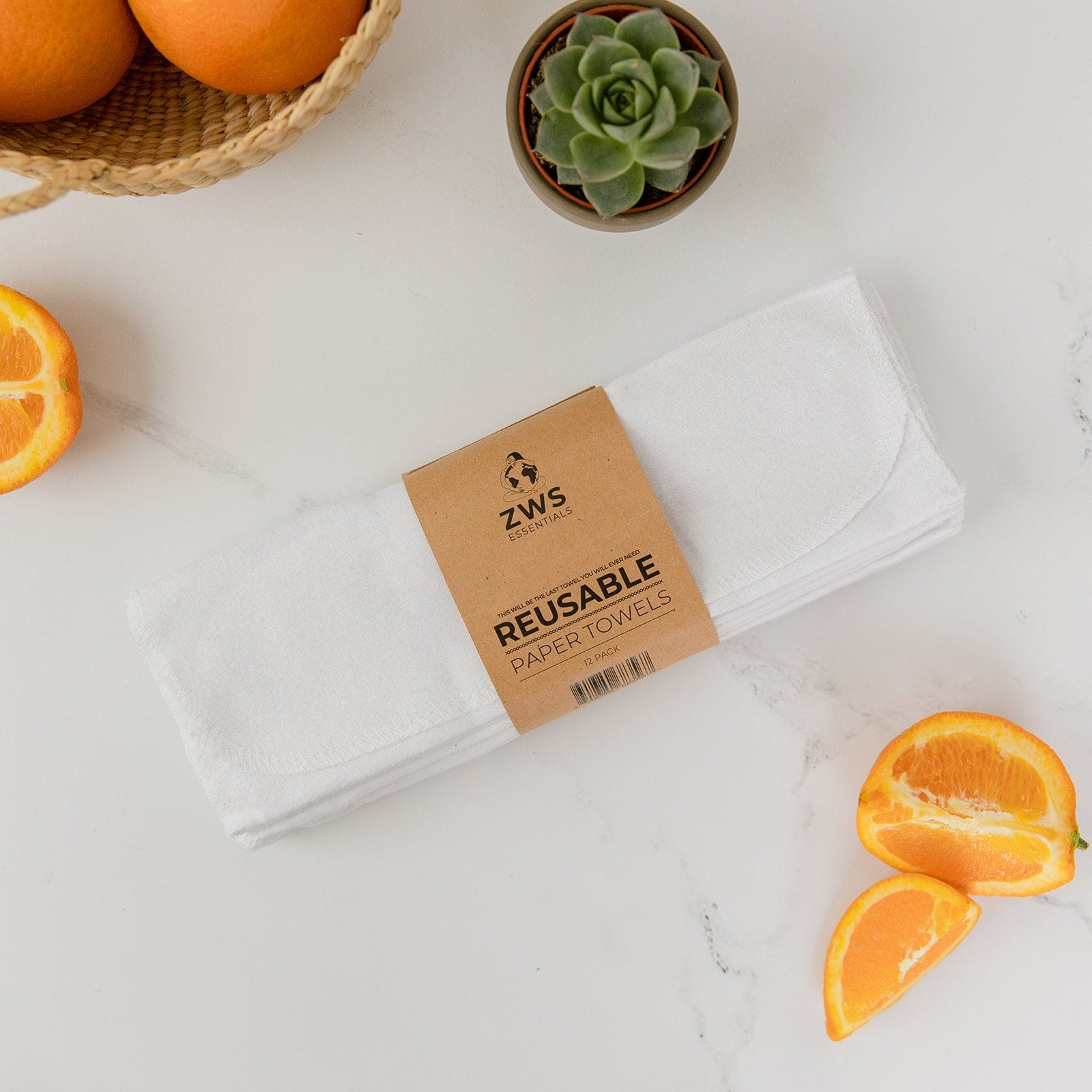 Reusable Paper Towels – Organic Cotton Flannel Towels | Washable, Plastic-Free