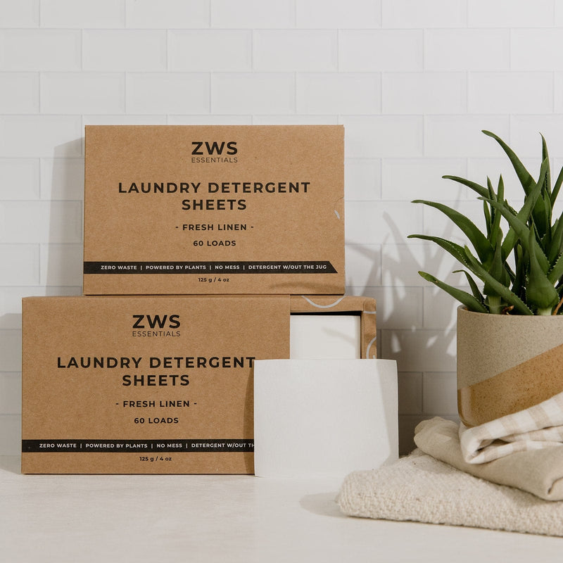 Laundry Detergent Mini Kit – Laundry Sheets (2 or 4 Boxes) | Plastic-Free, Vegan, Eco-Friendly Detergent